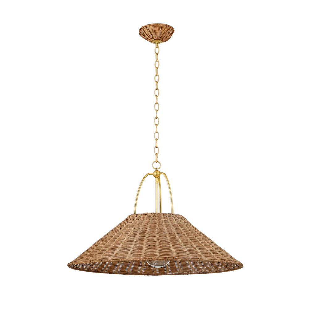 Mitzi by Hudson Valley H894701L-AGB Davida Pendant in Aged Brass