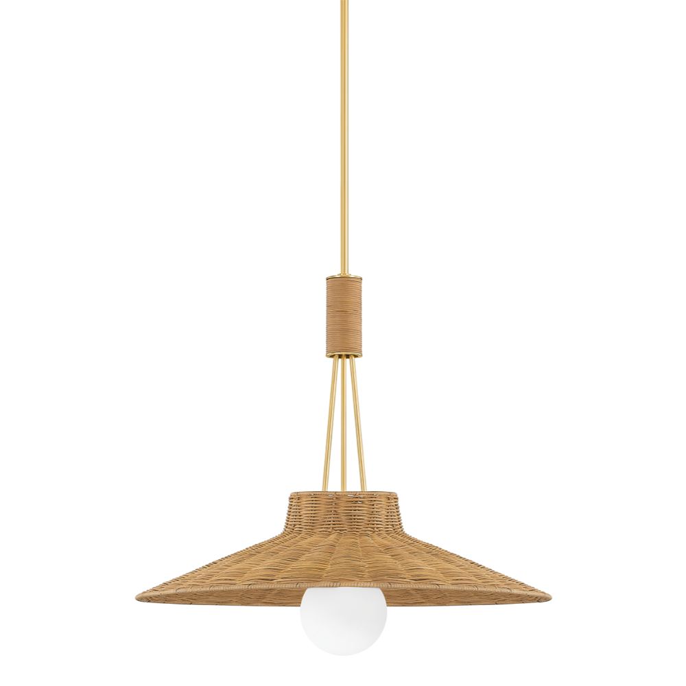 Mitzi by Hudson Valley H921701-AGB Laudine Pendant in Aged Brass
