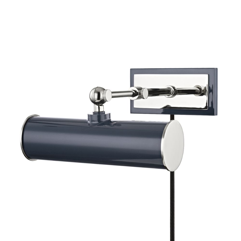 Mitzi by Hudson Valley HL263201-PN/NVY Holly 1 Light Picture Light in Polished Nickel/Navy