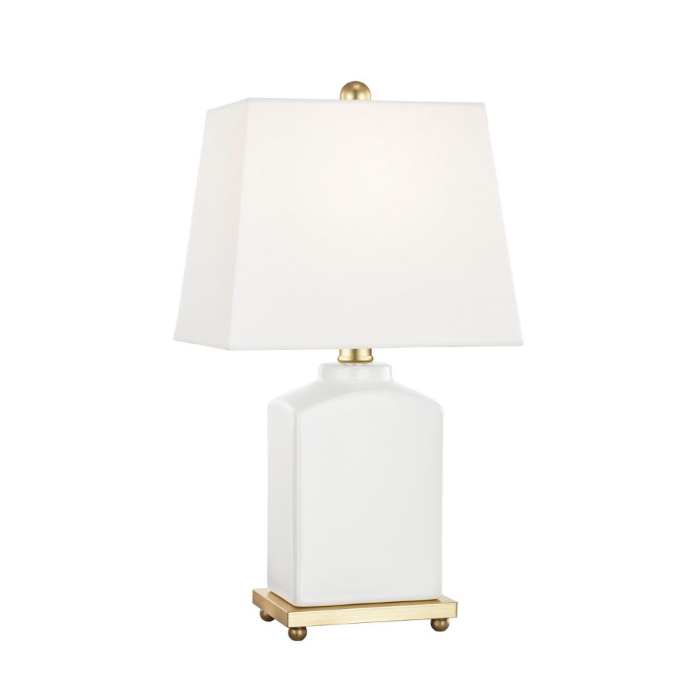 Mitzi by Hudson Valley Lighting HL268201-CL Brynn 1 Light Table Lamp in Cloud