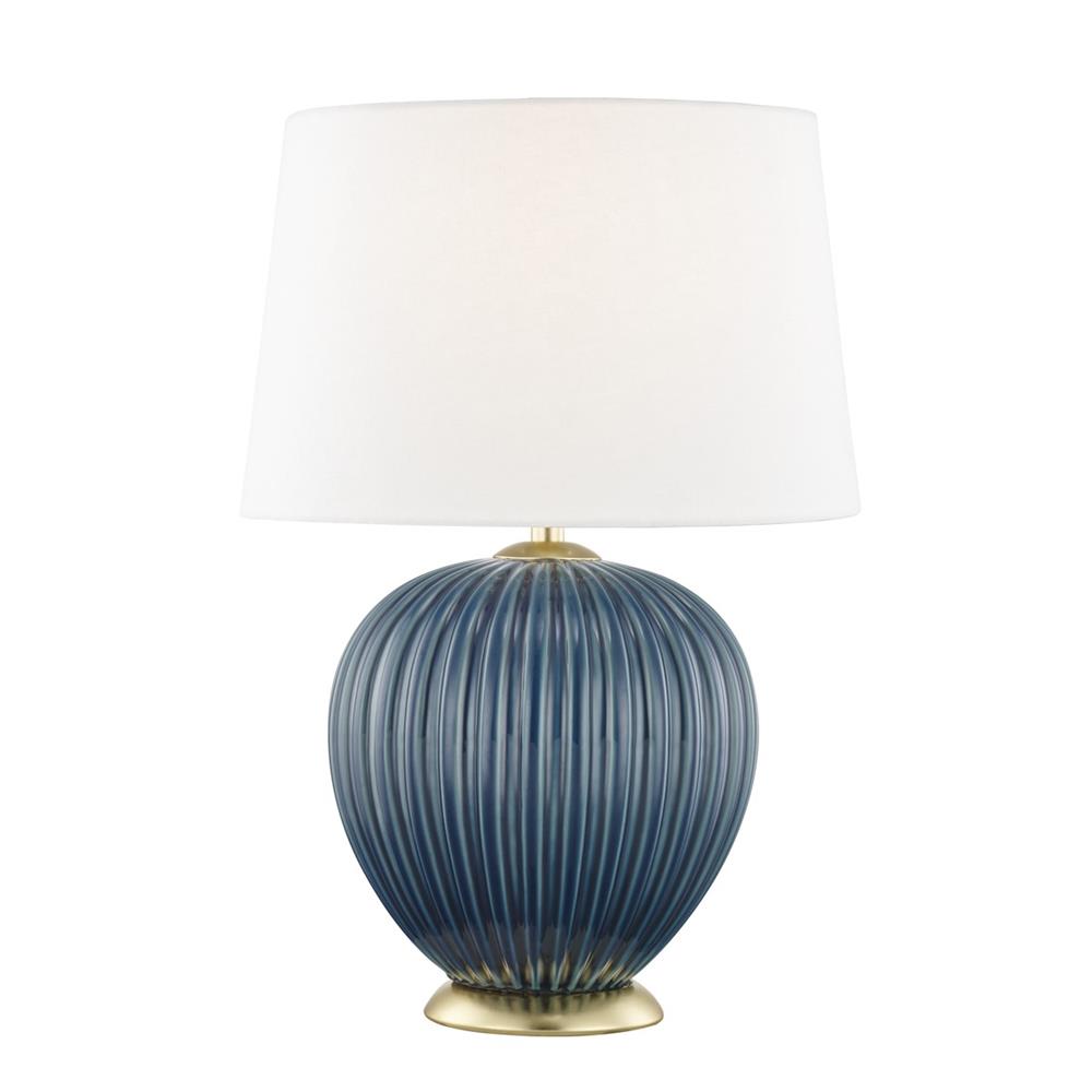 Mitzi by Hudson Valley Lighting HL270201-DBL Jessa 1 Light Table Lamp in Denim Blue