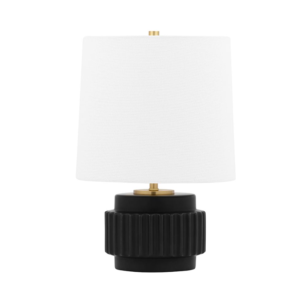 Mitzi By Hudson Valley HL452201-MB 1 Light Table Lamp in Matte black