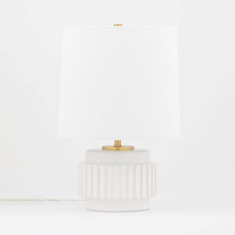 Mitzi By Hudson Valley HL452201-MW 1 Light Table Lamp in Matte white