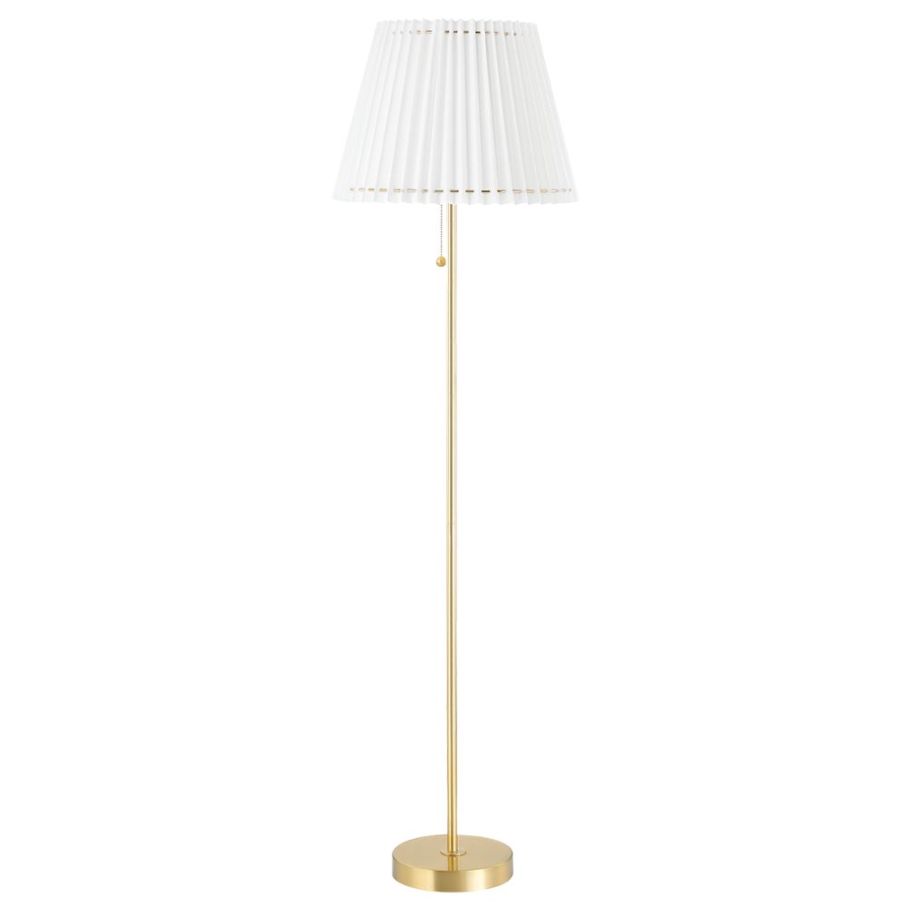 Mitzi by Hudson Valley Lighting HL476401 1 Light Floor Lamp in Aged Brass