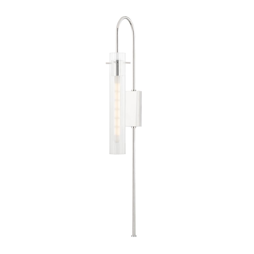 Mitzi by Hudson Valley Lighting HL527201-PN 1 Light Wall Sconce With Plug