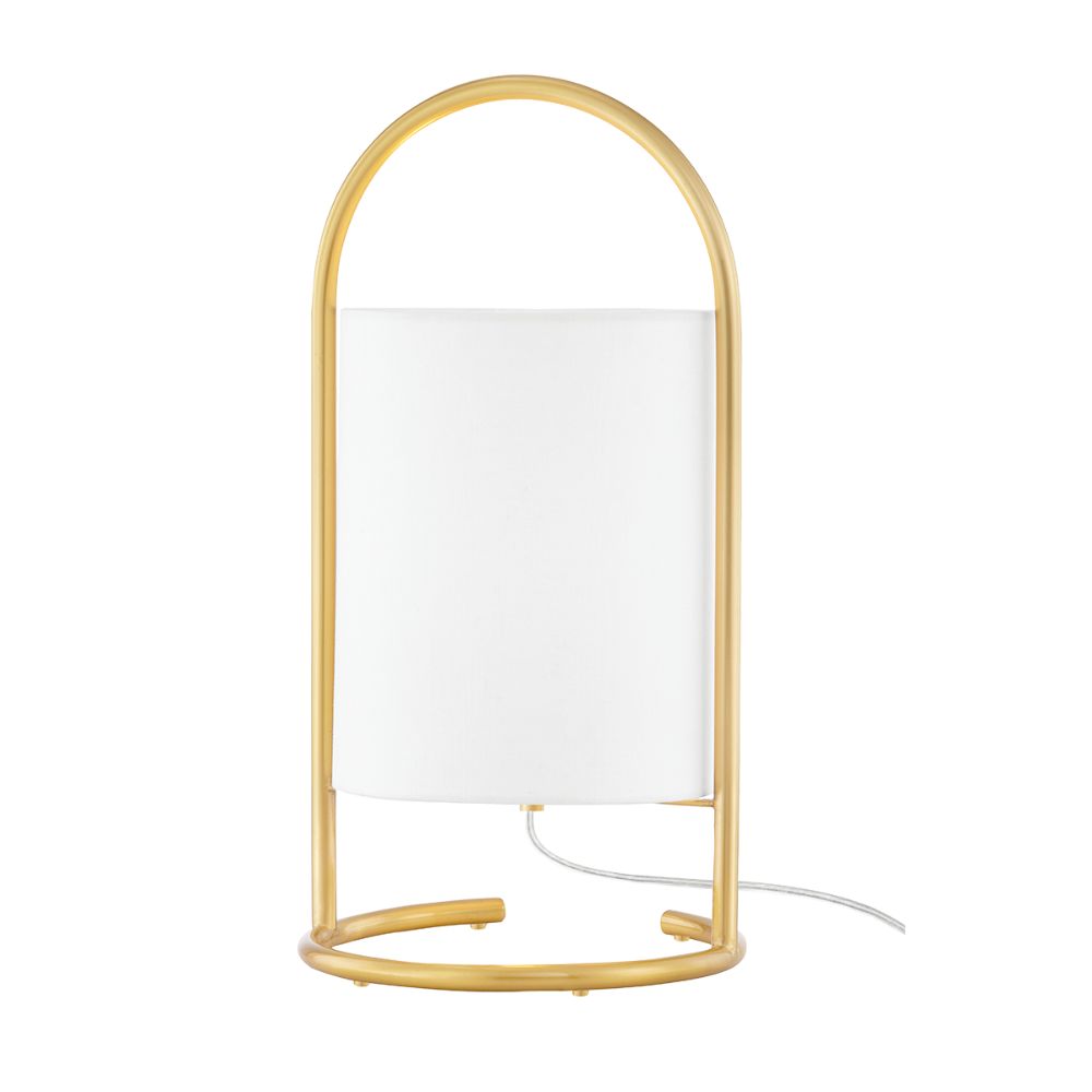 Mitzi by Hudson Valley Lighting HL556201-AGB 1 Light Table Lamp in Aged Brass