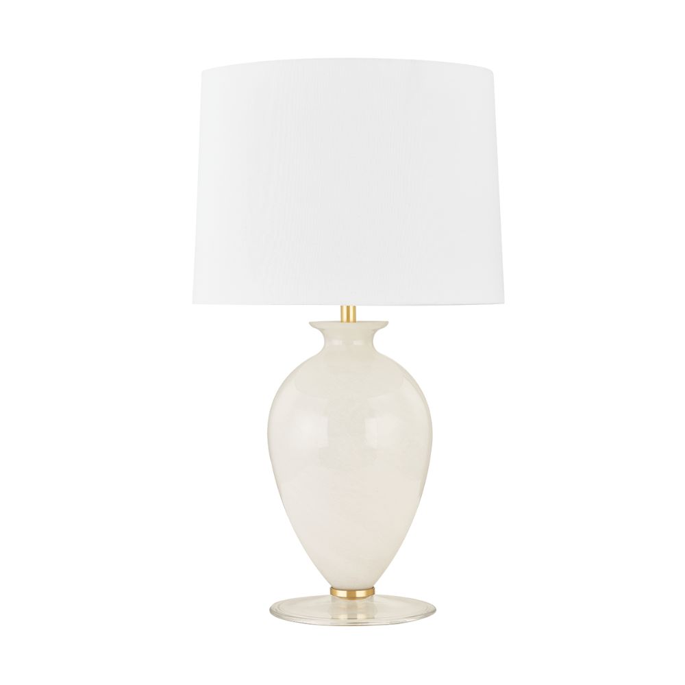 Mitzi by Hudson Valley HL582201-AGB 1 Light Table Lamp in Aged Brass
