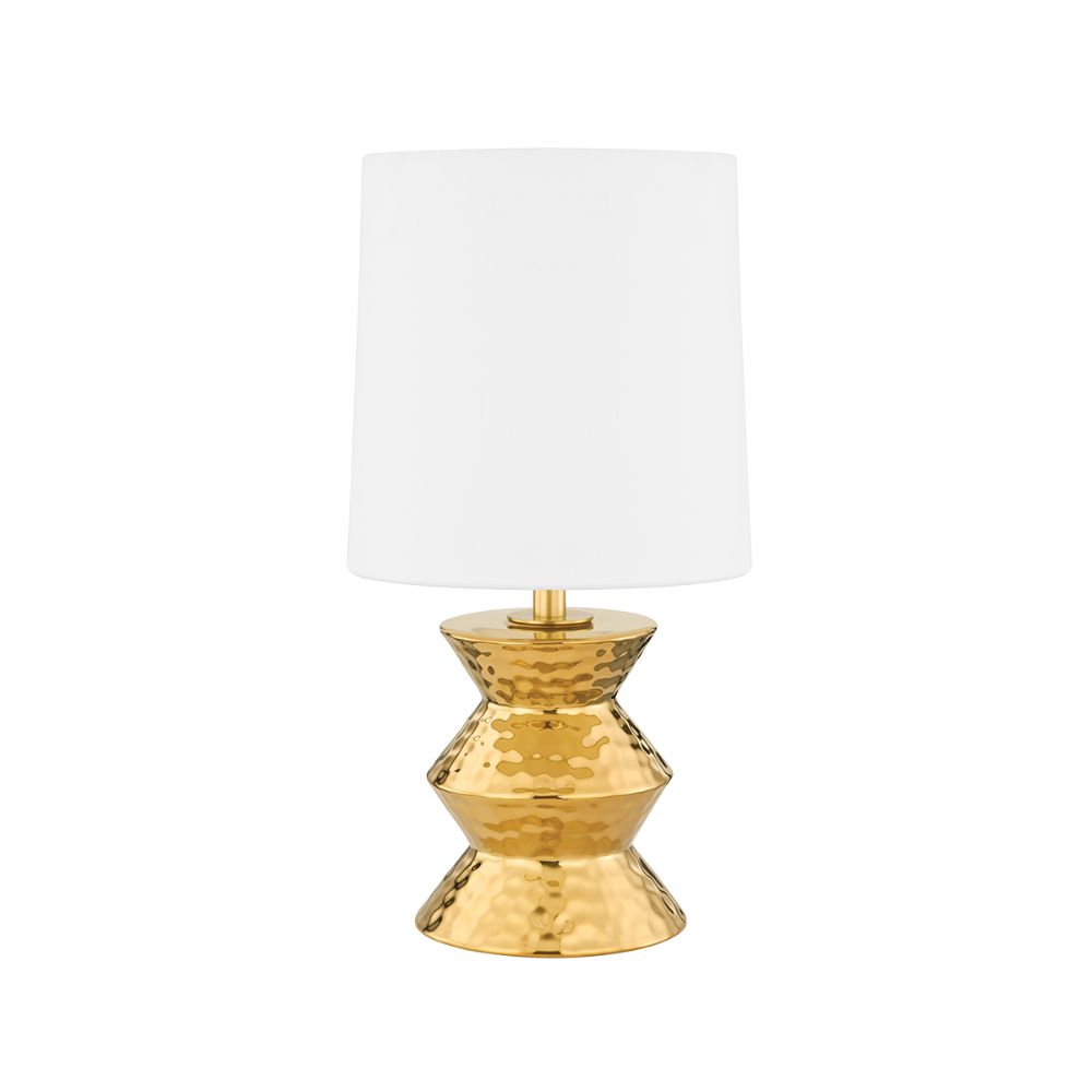 Mitzi by Hudson Valley HL617201A-AGB/CGD 1 Light Table Lamp in Aged Brass