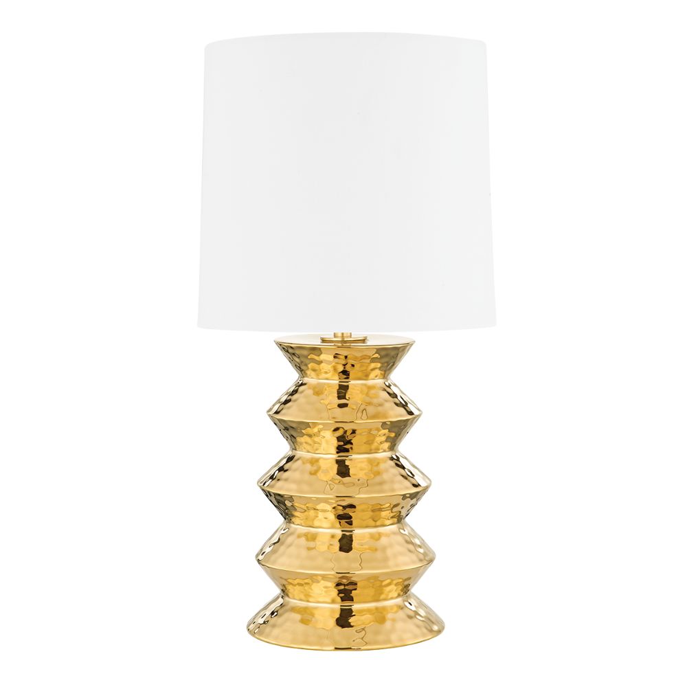Mitzi by Hudson Valley HL617201B-AGB/CGD 1 Light Table Lamp in Aged Brass