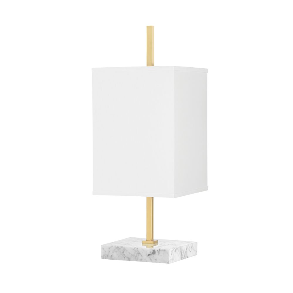 Mitzi by Hudson Valley HL700201-AGB 1 Light Table Lamp in Aged Brass