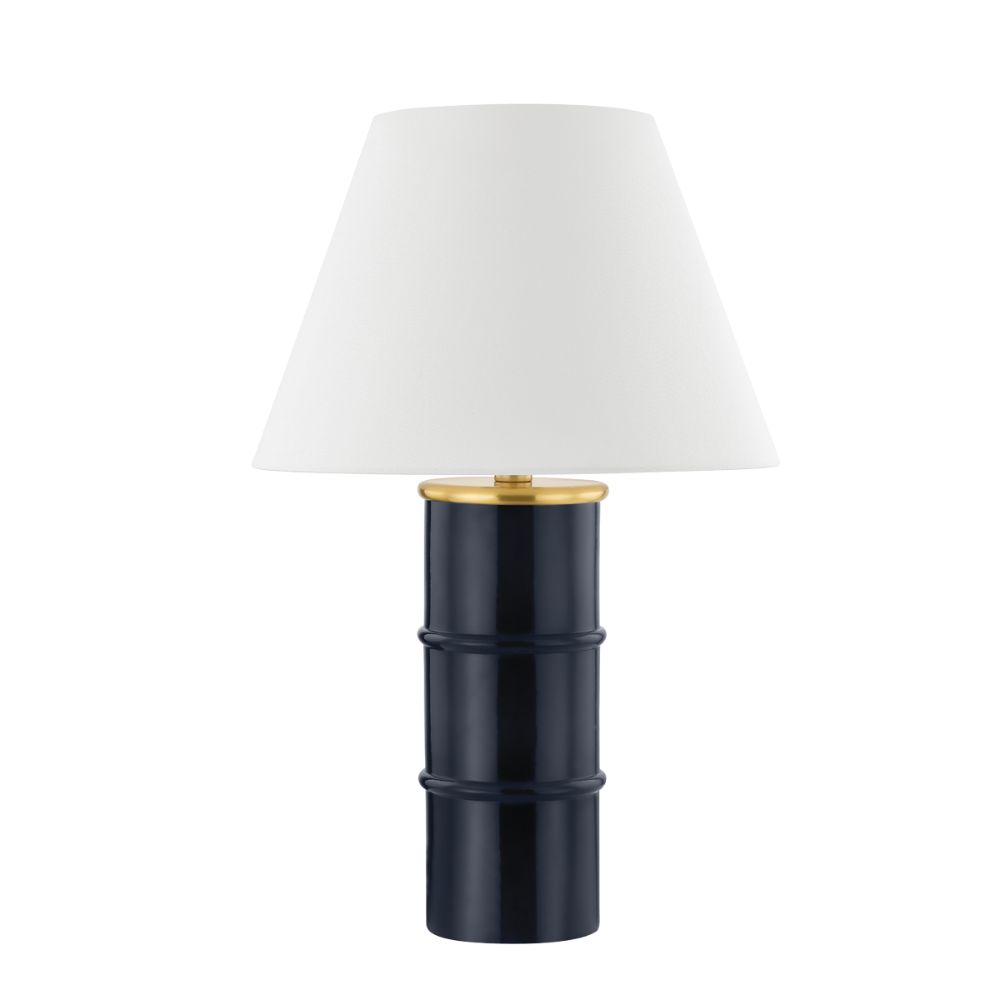 Mitzi by Hudson Valley HL759201-AGB/CGN 1 Light Table Lamp in Aged Brass