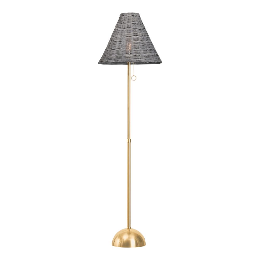Mitzi by Hudson Valley HL825401-AGB Destiny Floor Lamp in Aged Brass