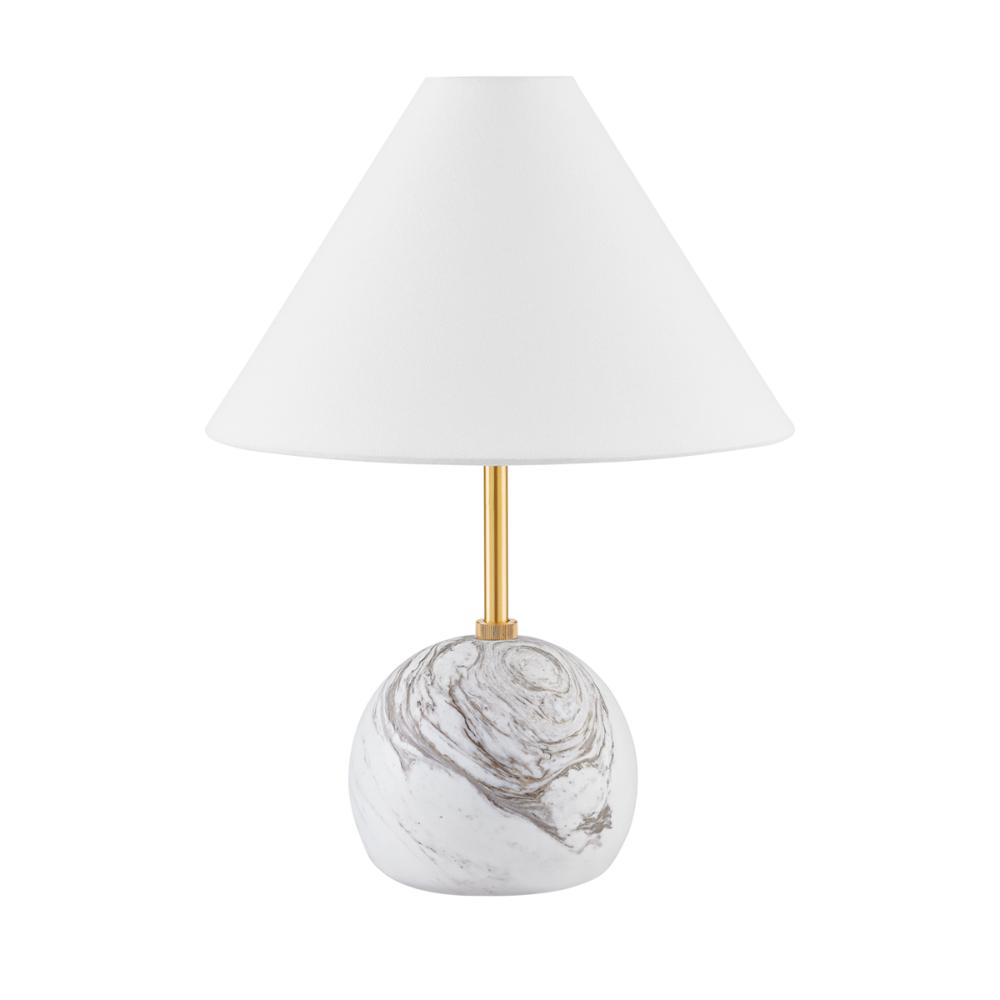 Mitzi by Hudson Valley HL864201-AGB Jewel Table Lamp in Aged Brass