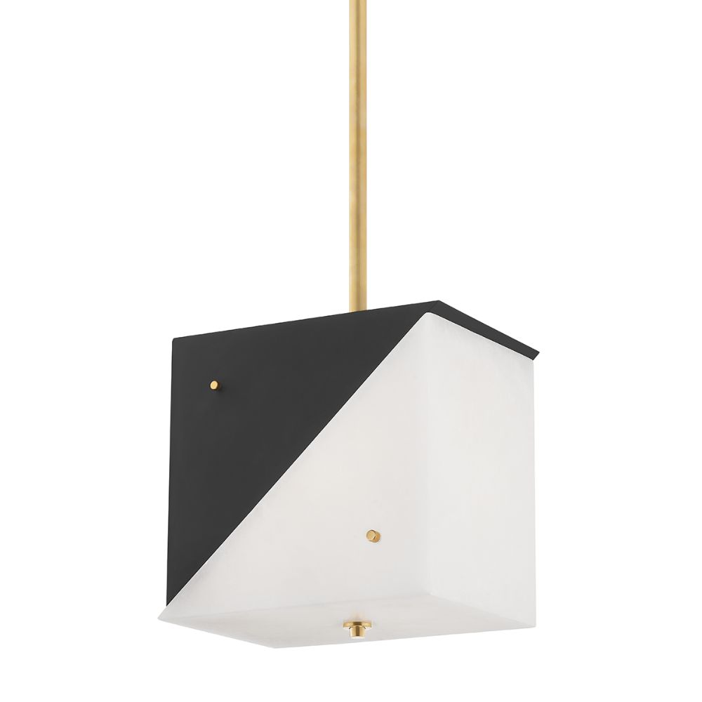 Hudson Valley KBS1351703-AGB Ratio 3 Light Pendant in Aged Brass