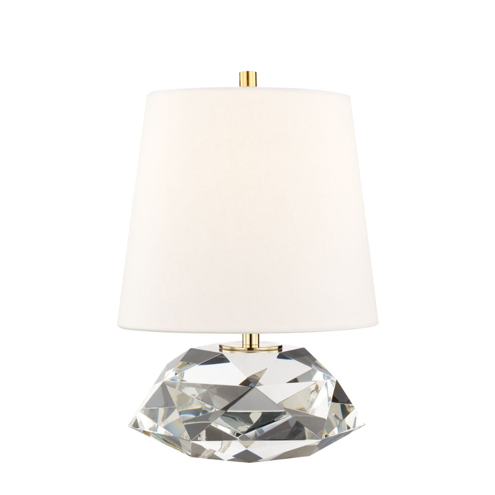 Hudson Valley L1035-AGB Henley 1 Light Small Table Lamp in Aged Brass