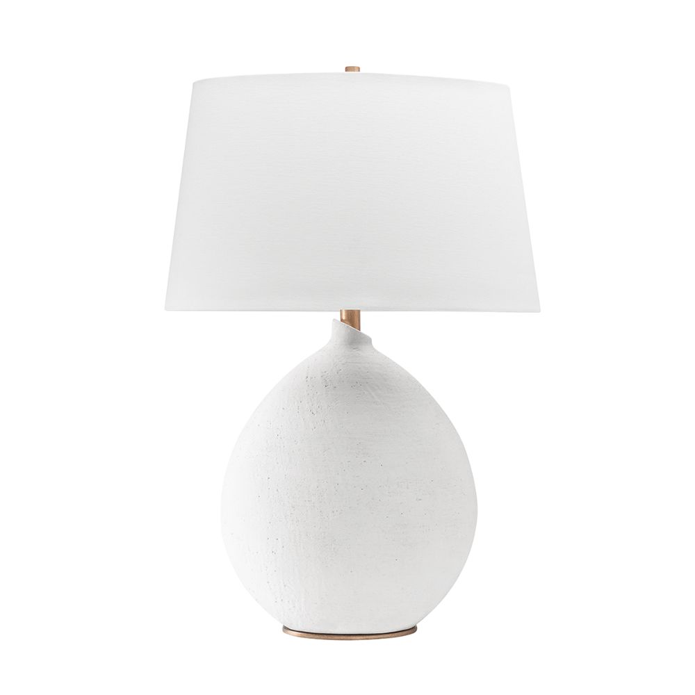 Hudson Valley Lighting L1361-WH 1 Light Table Lamp in White