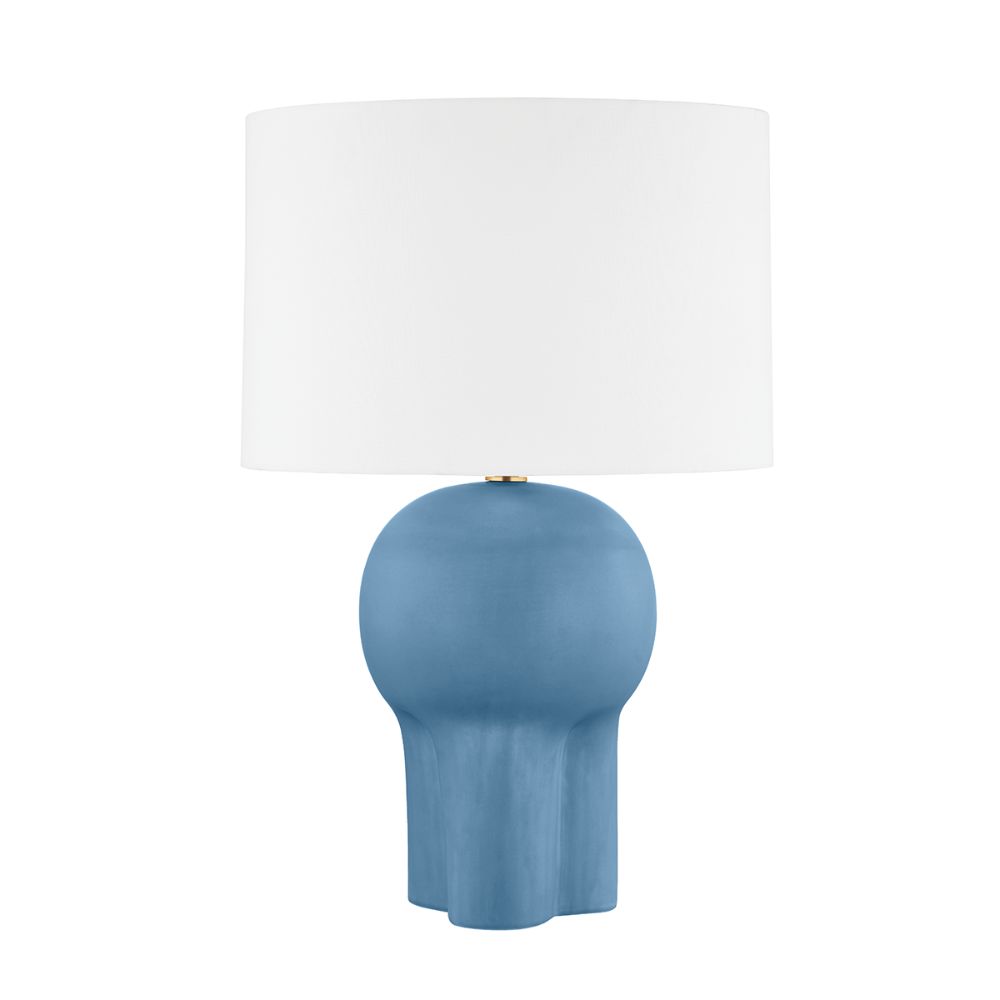 Hudson Valley L1517-AGB/CTB 1 Light Table Lamp in Stone Blue Ceramic