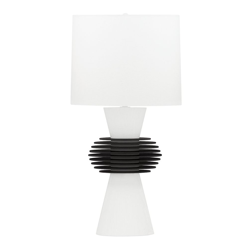 Hudson Valley Lighting L1673-AI/WP Astor 1 Light Table Lamp in Aged Iron / White Plaster