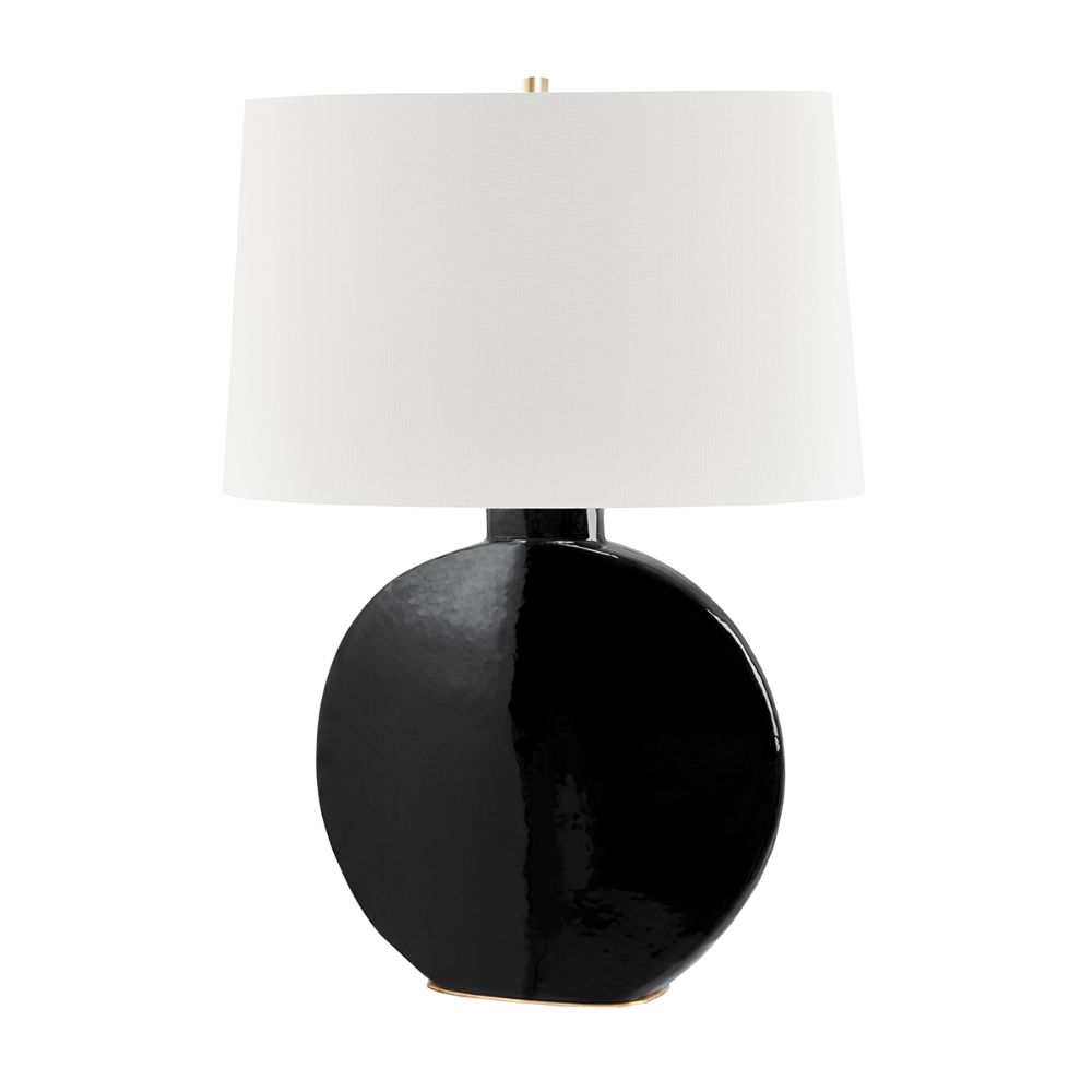 Hudson Valley L1840-AGB/BK Kimball 1 Light Table Lamp in Aged Brass / Black