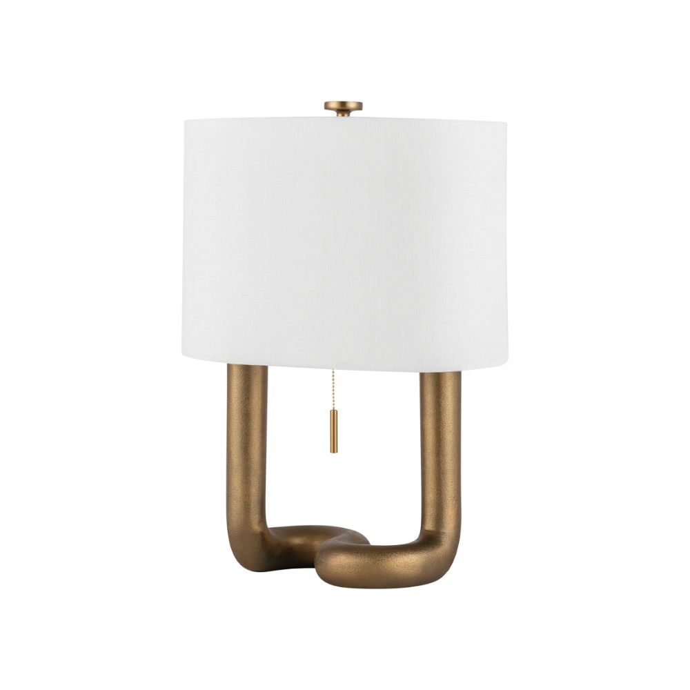 Hudson Valley Lighting L1924-AGB Armonk Table Lamp in Aged Brass