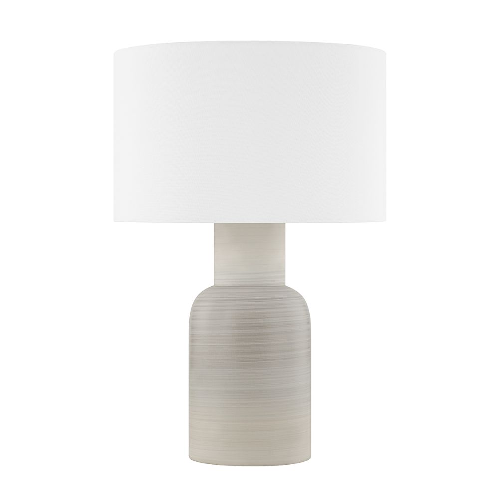 Hudson Valley L2060-AGB/CMD 1 Light Table Lamp in Aged Brass/matte Dune Ceramic