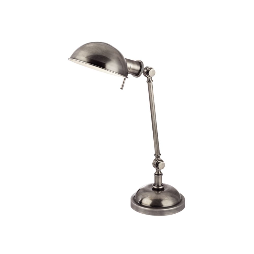 Hudson Valley Lighting L433-AS Girard 1 Light Table Lamp in Aged Silver