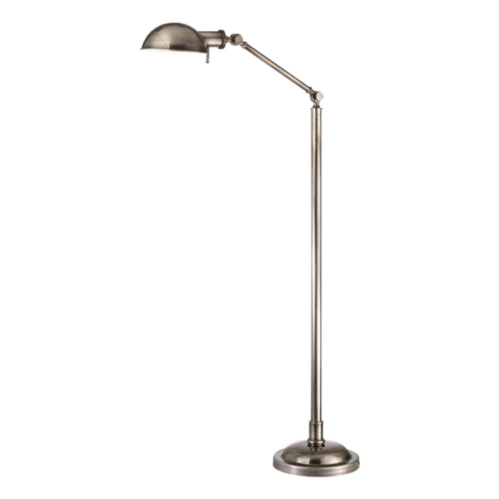 Hudson Valley Lighting L435-AS Girard 1 Light Floor Lamp in Aged Silver