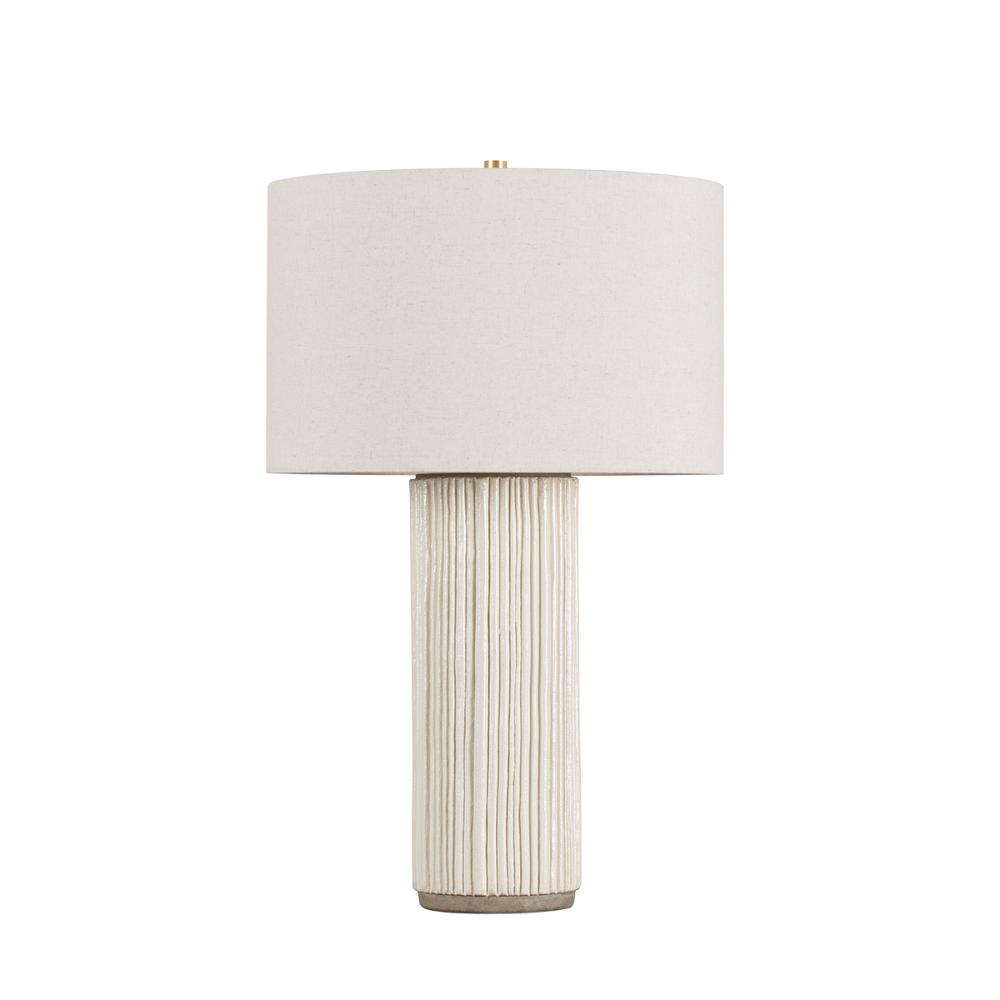 Hudson Valley L5431-AGB/CFI Crestwood Table Lamp in Aged Brass/ceramic Fluted Ivory