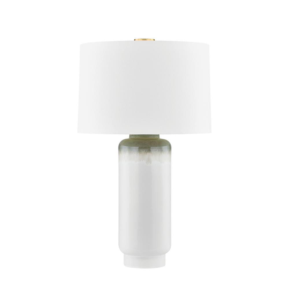 Hudson Valley L5933-AGB/C03 Stafford Table Lamp in Aged Brass/ceramic Meadow Ombre