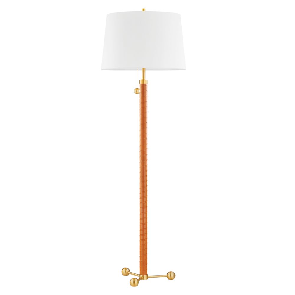 Hudson Valley Lighting L6170-AGB Noho Floor Lamp in Aged Brass