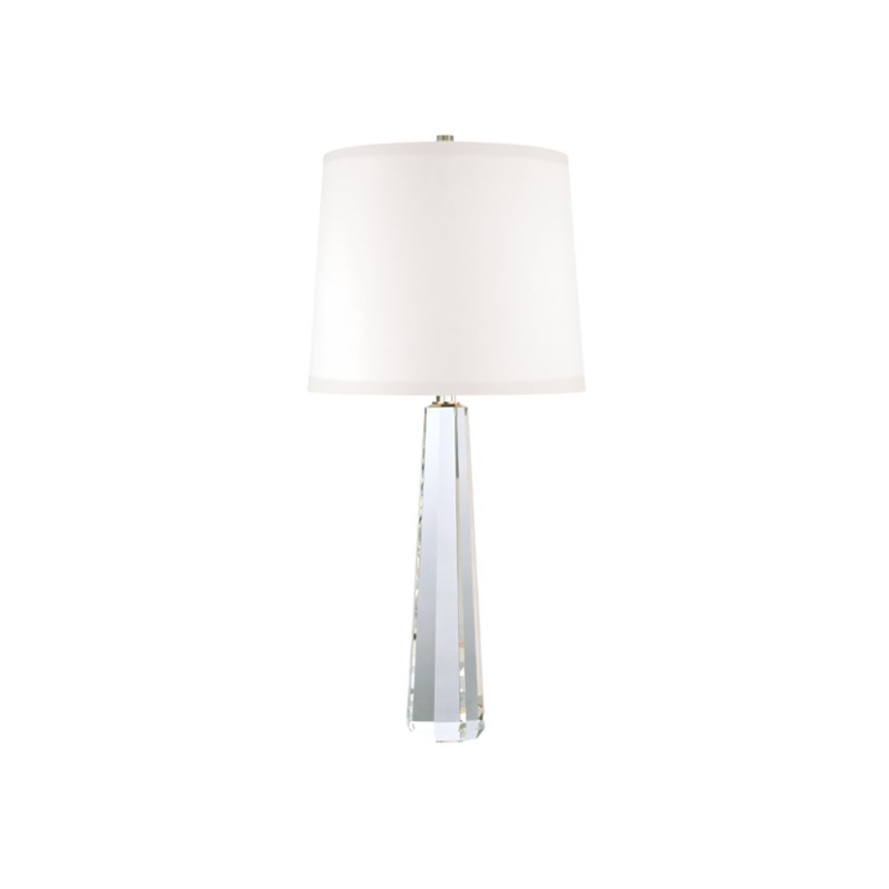 Hudson Valley Lighting L885-PN-WS Taylor 1 Light Bedside Table Lamp W in Polished Nickel