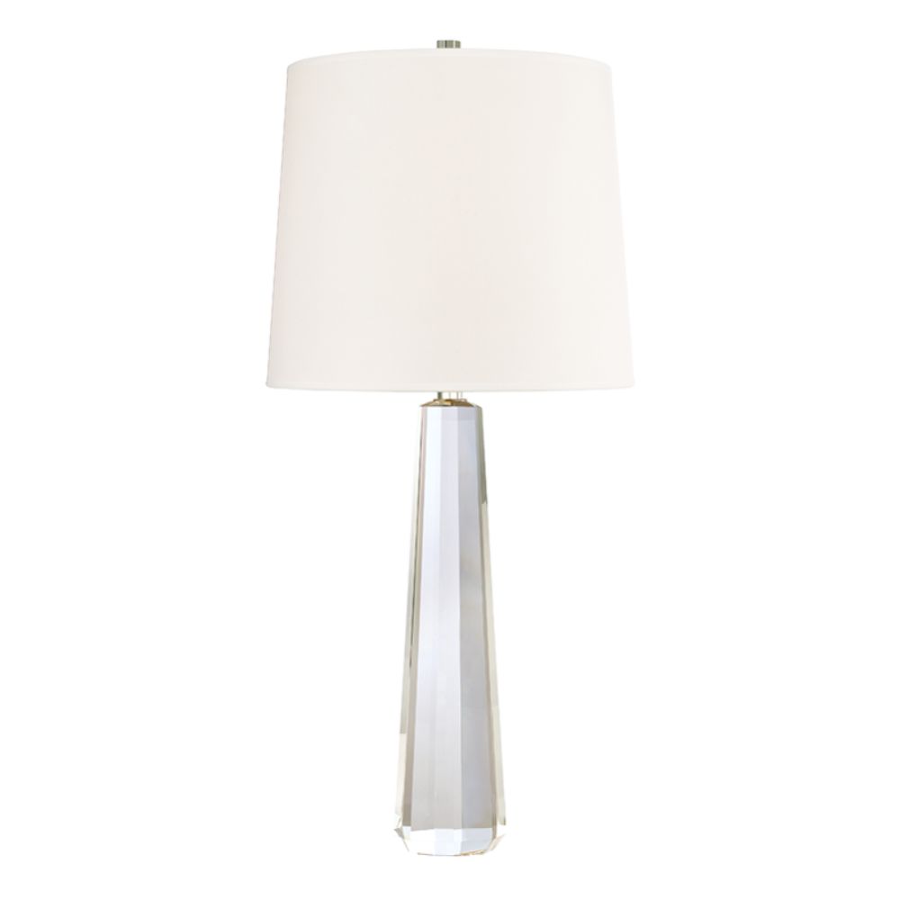 Hudson Valley Lighting L887-PN-WS Taylor 1 Light Table Lamp With Crys in Polished Nickel