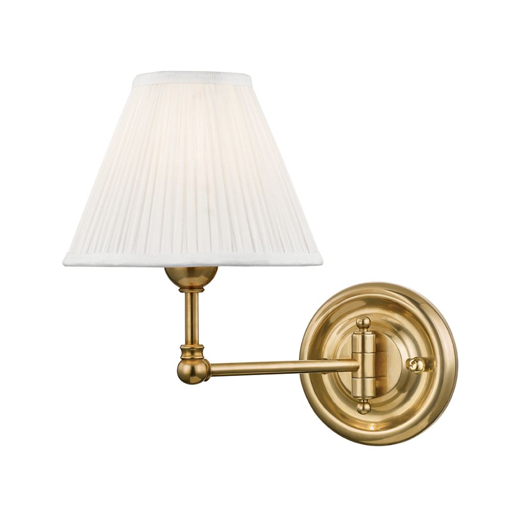 Hudson Valley MDS101-AGB 1 Light Wall Sconce