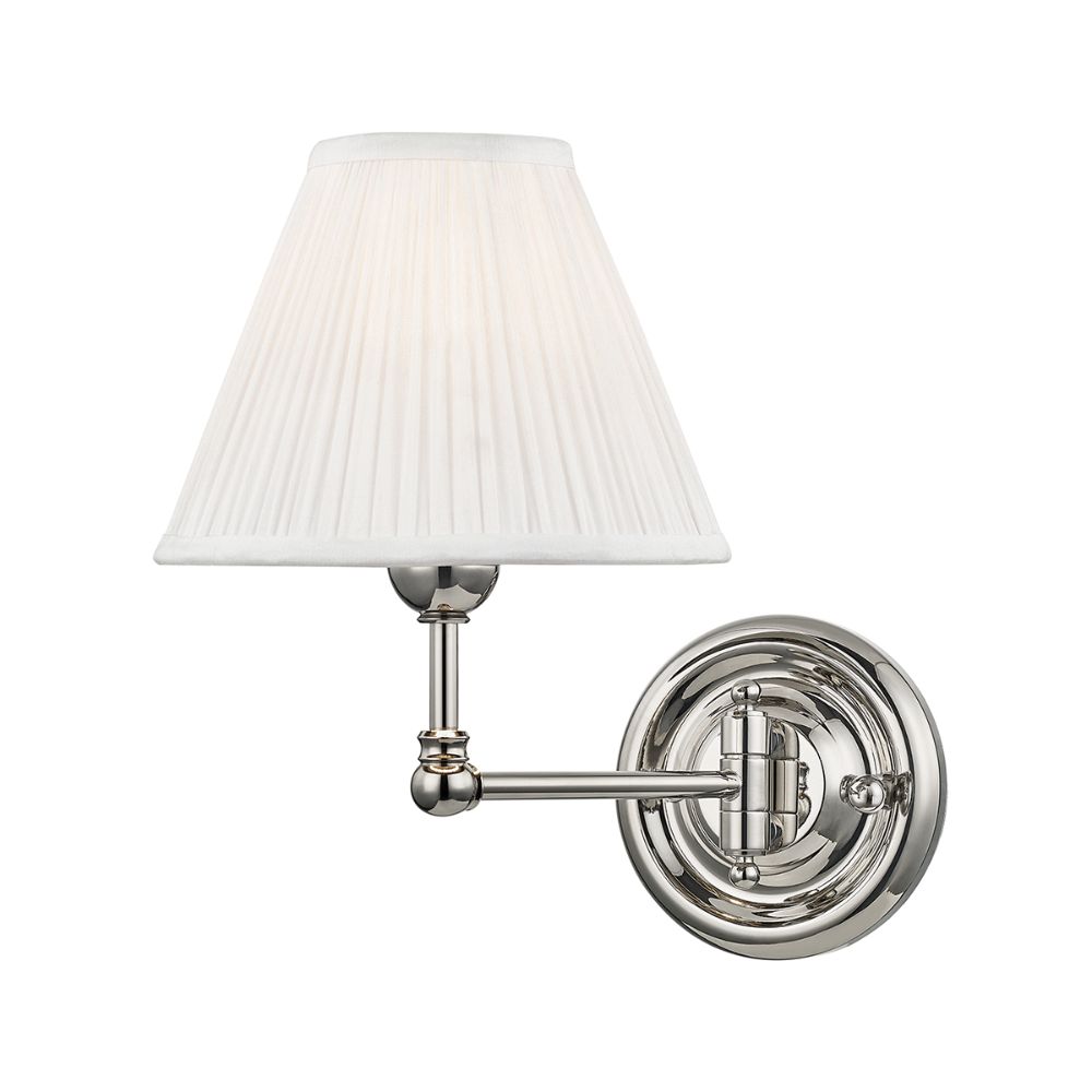 Hudson Valley MDS101-PN 1 Light Wall Sconce