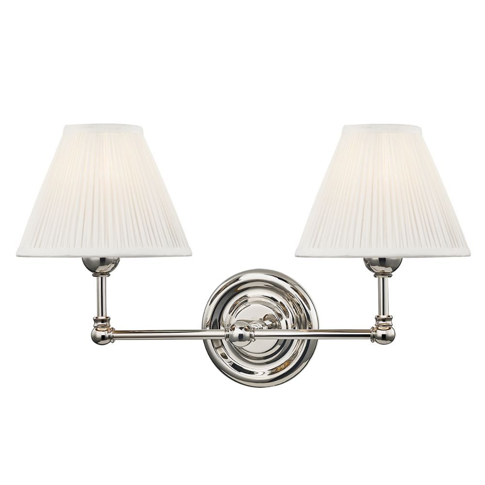 Hudson Valley MDS102-PN 2 Light Wall Sconce