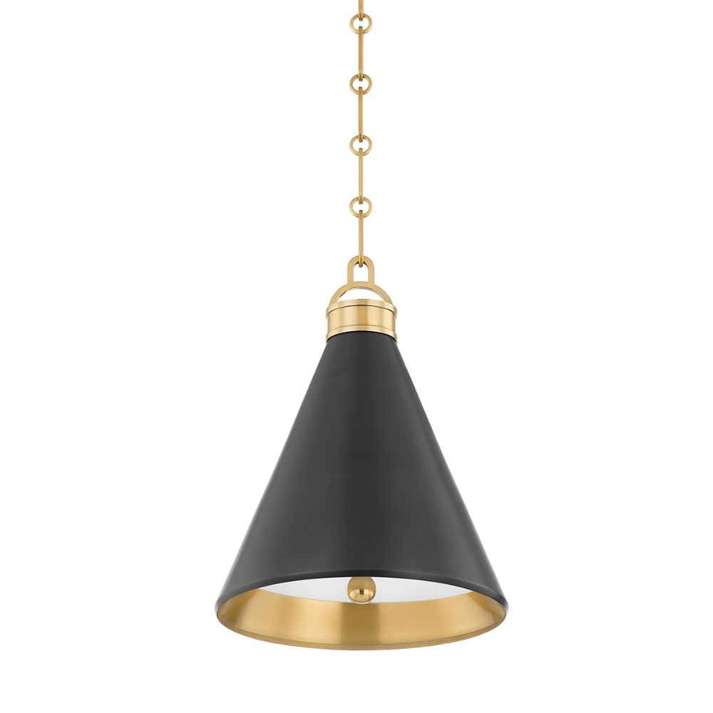Hudson Valley MDS1302-ADB 1 Light Pendant in Aged/antique Distressed Bronze