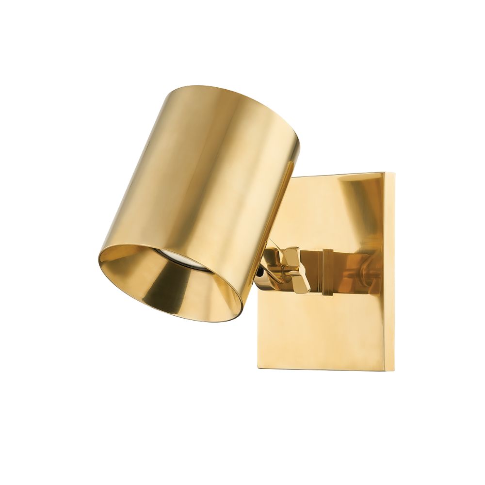 Hudson Valley MDS1700-AGB 1 Light Sconce in Aged Brass