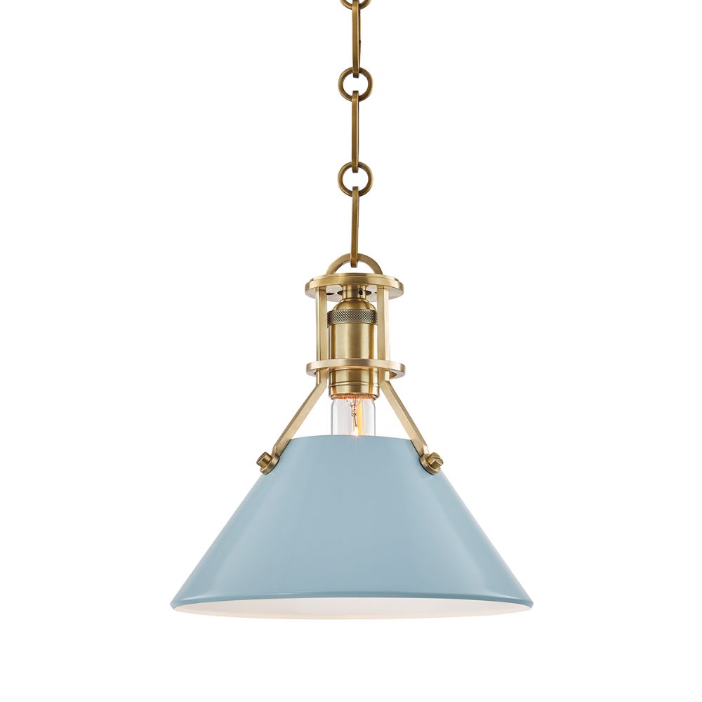 Hudson Valley MDS351-AGB/BB 1 Light Small Pendant