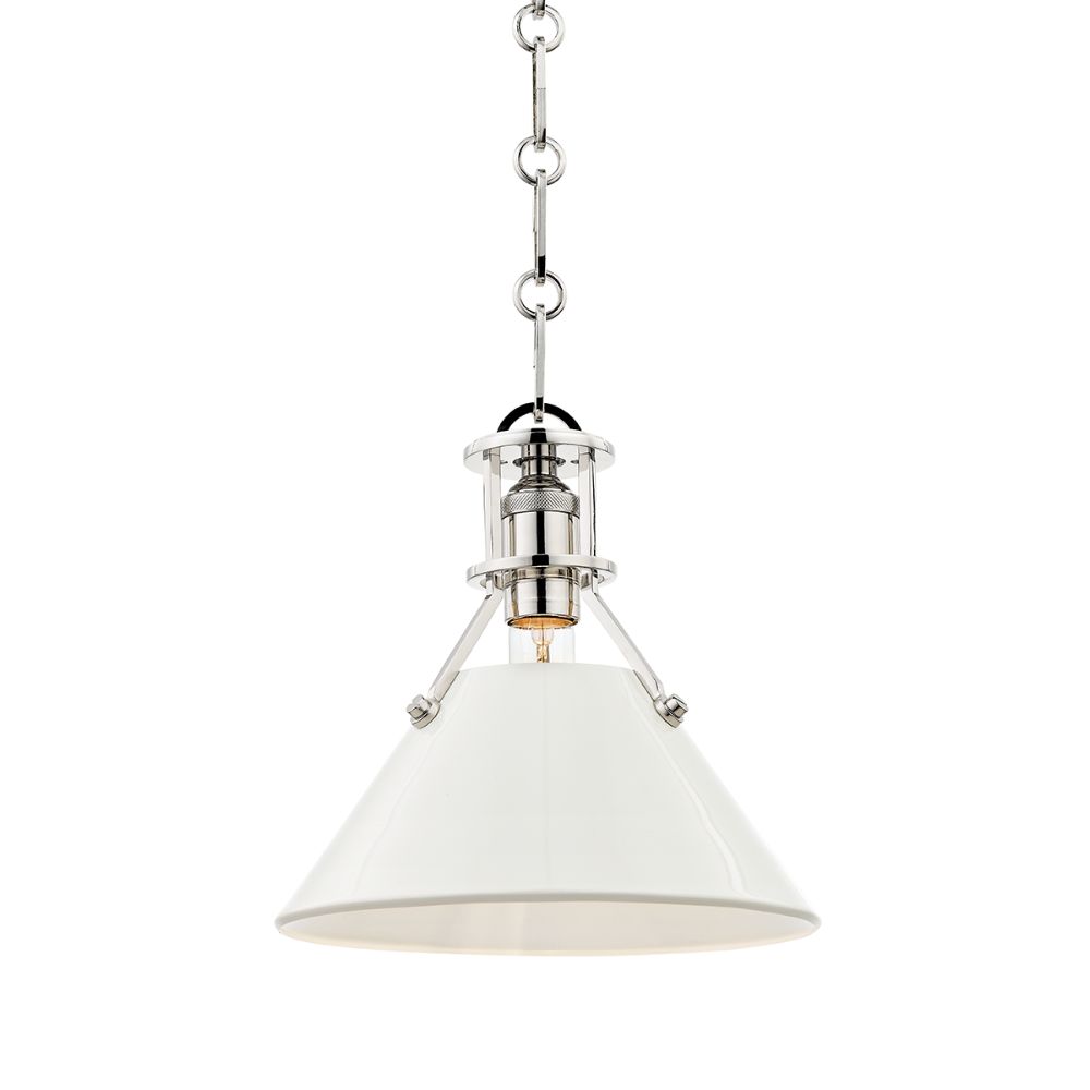 Hudson Valley MDS351-PN/OW 1 Light Small Pendant