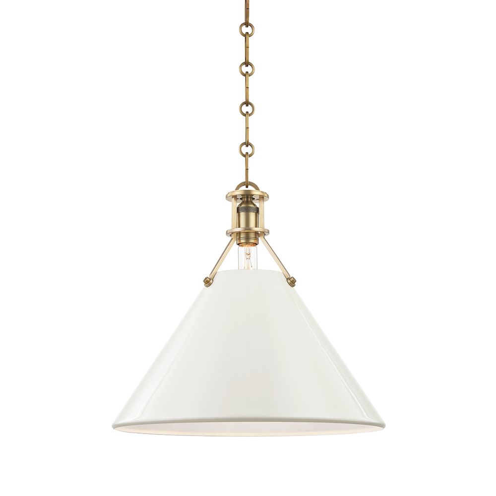Hudson Valley MDS352-AGB/OW 1 Light Large Pendant