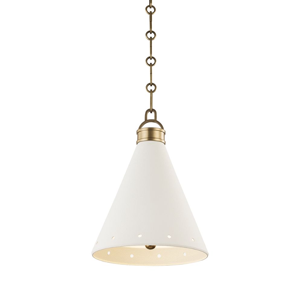 Hudson Valley MDS400-AGB/WP 1 Light Small Pendant