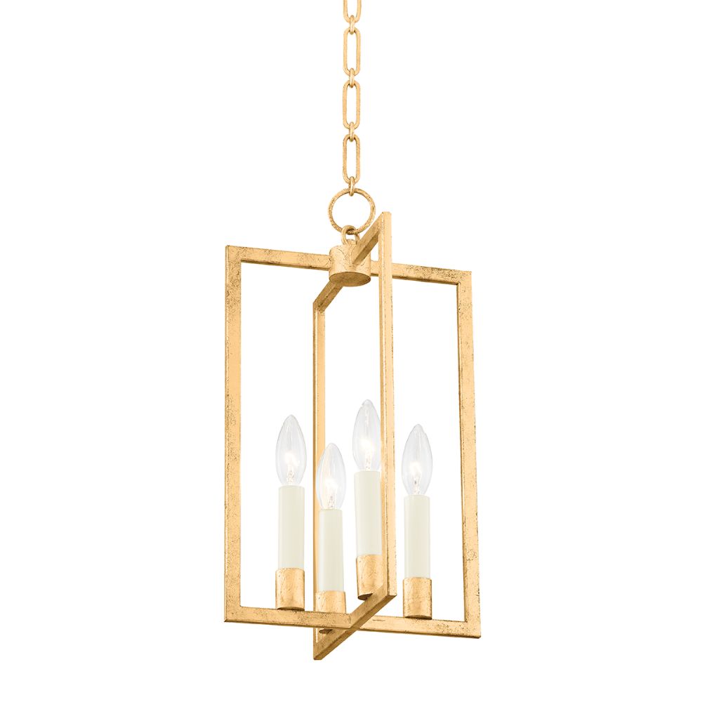 Hudson Valley MDS420-GL 4 Light Small Pendant in Gold Leaf