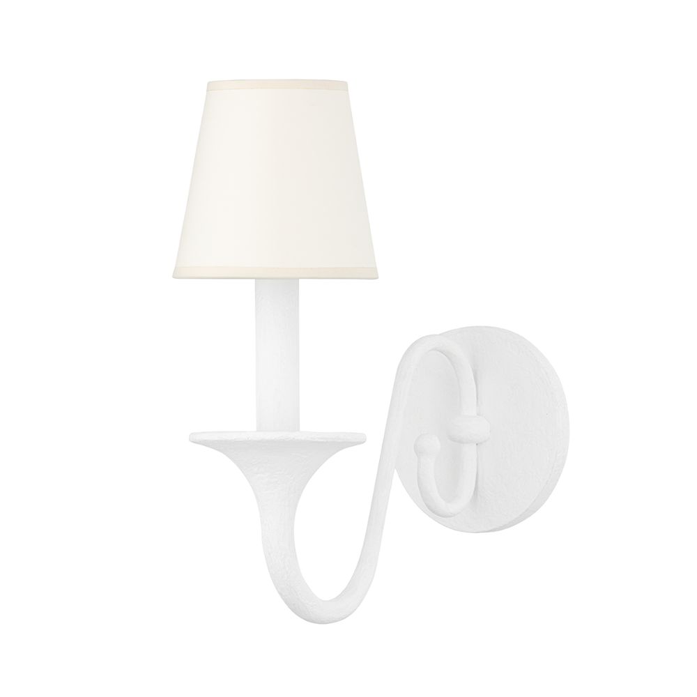 Hudson Valley MDS431-WP 1 Light Wall Sconce in White Plaster