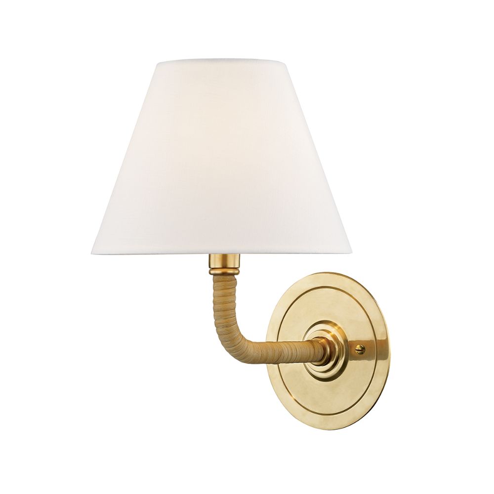 Hudson Valley MDS500-AGB Curves No.1 1 Light Wall Sconce
