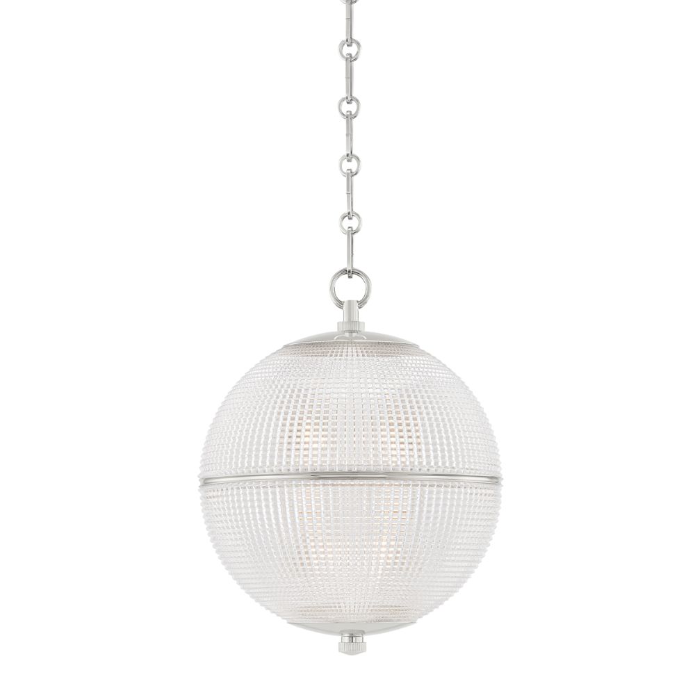 Hudson Valley MDS800-PN 1 Light Small Pendant in Polished Nickel