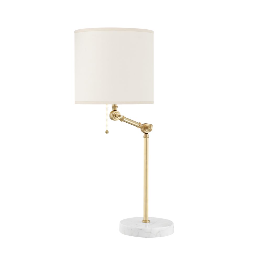 Hudson Valley MDSL150-AGB 1 Light Table Lamp in Aged Brass