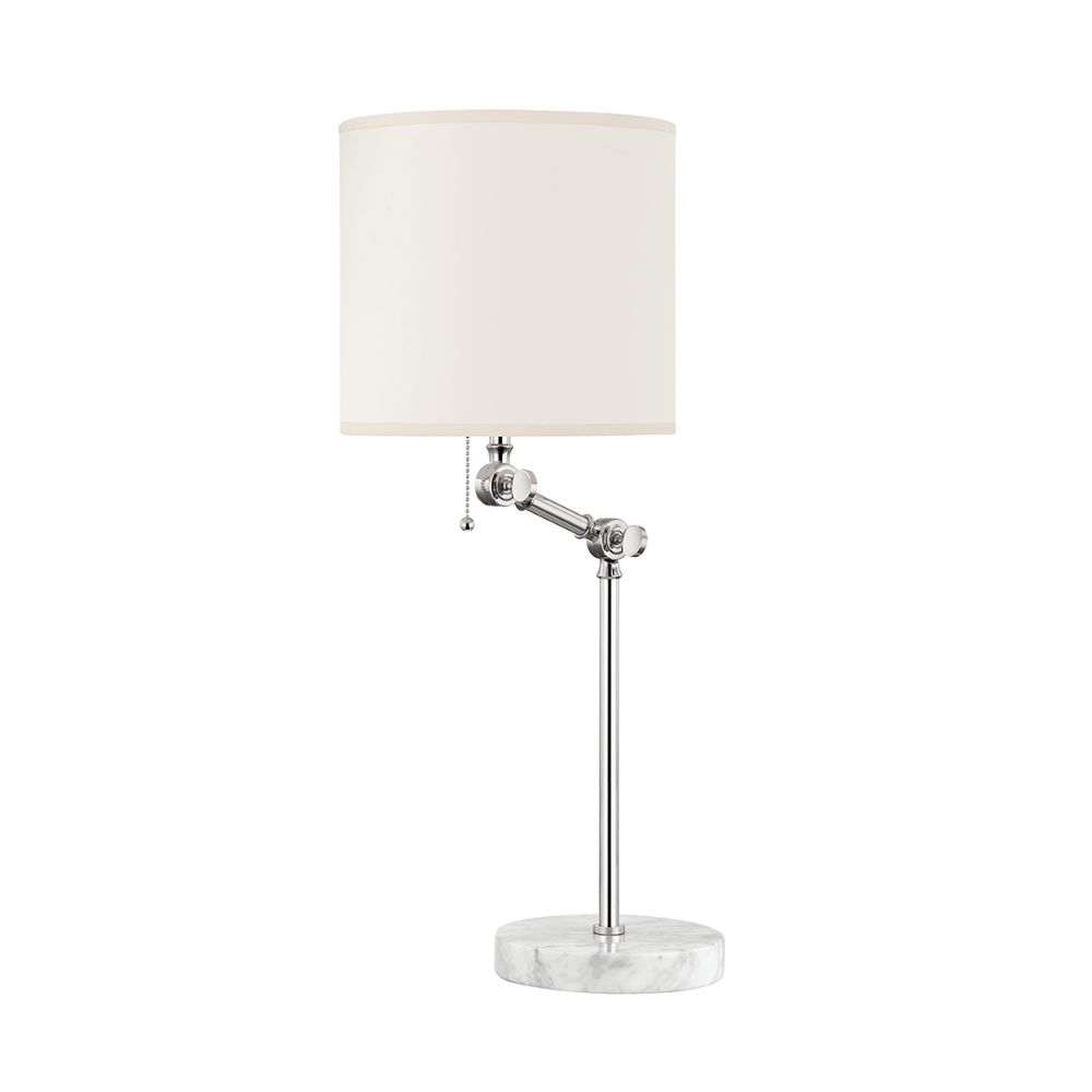 Hudson Valley MDSL150-PN 1 Light Table Lamp in Polished Nickel