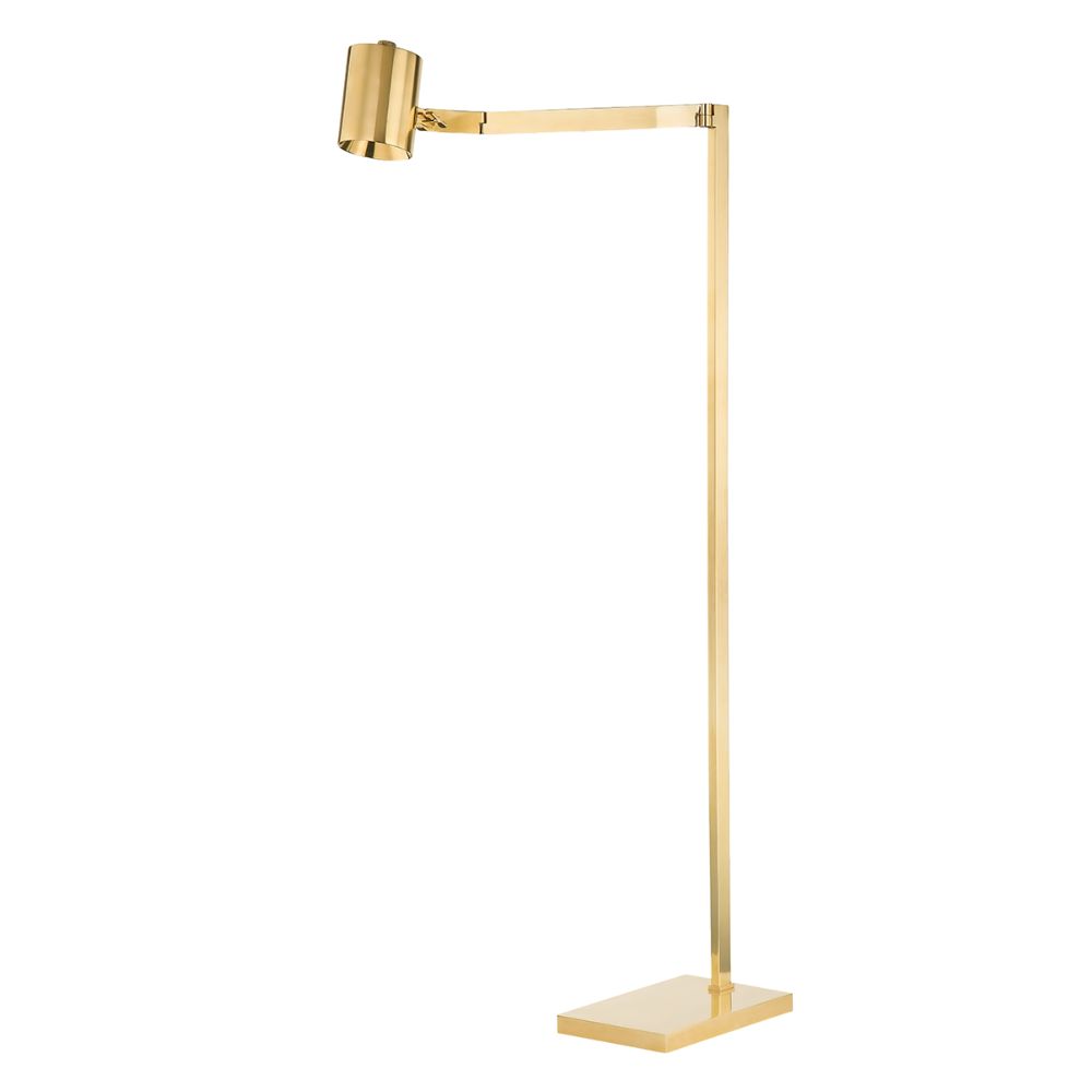 Hudson Valley MDSL1702-AGB 1 Light Floor Lamp in Aged Brass