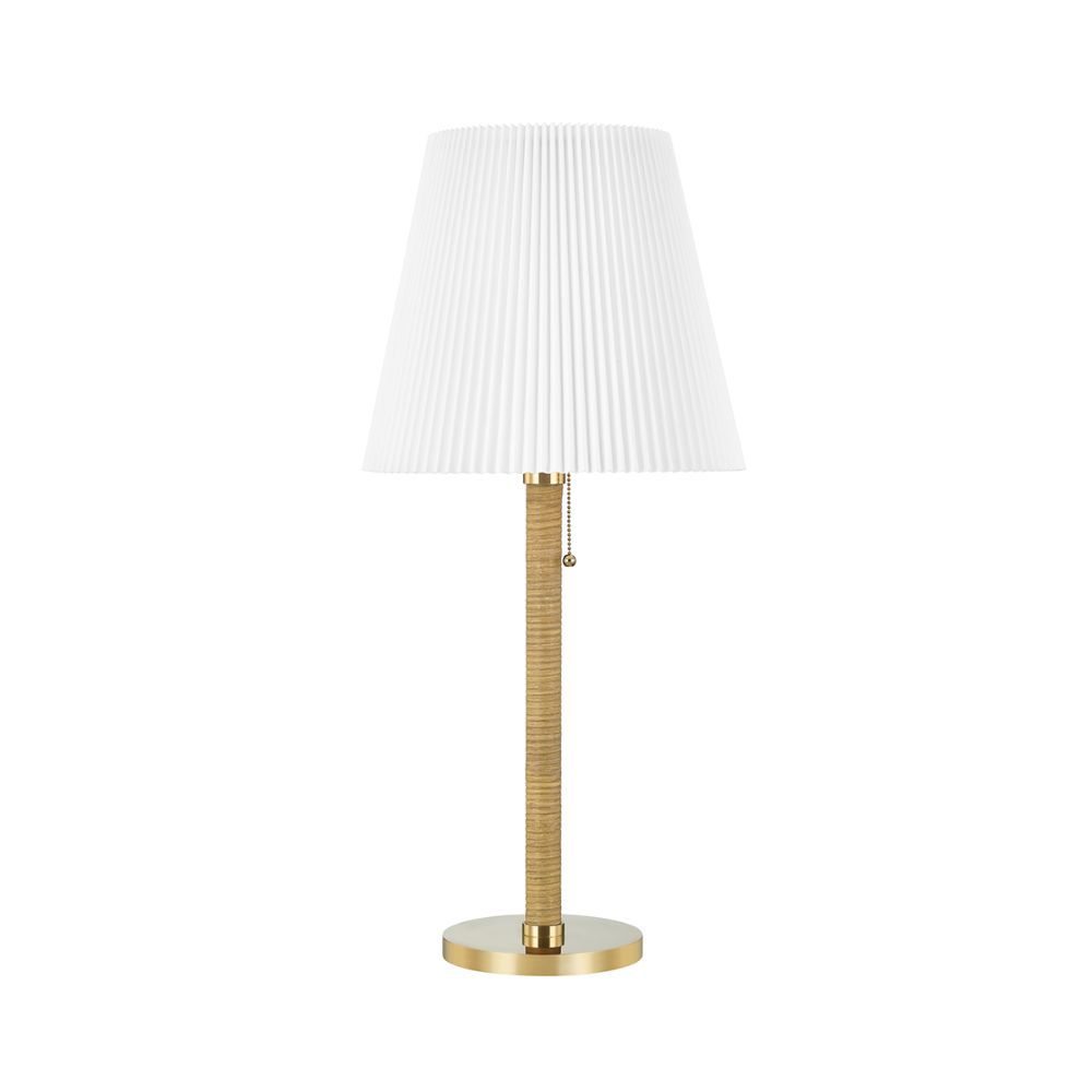 Hudson Valley MDSL513-AGB 1 Light Table Lamp in Aged Brass
