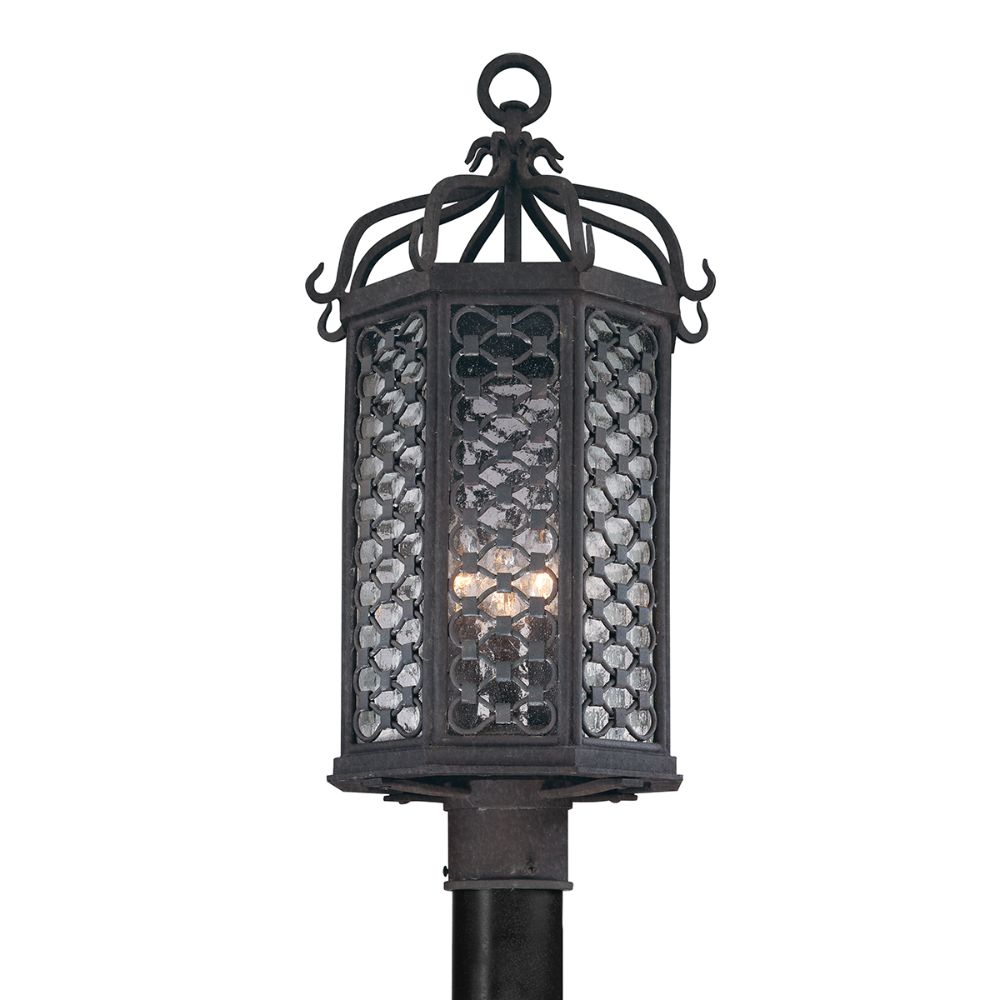Troy Lighting P2375-TRN Los Olivos 3 Light Medium Post Lantern in Old Iron